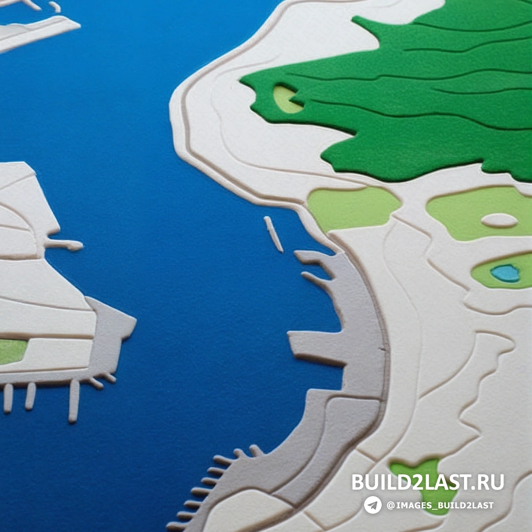 Ковёр с изображением сельскохозяйственного ландшафта, снятого с воздуха, с видимыми полями и дорогами