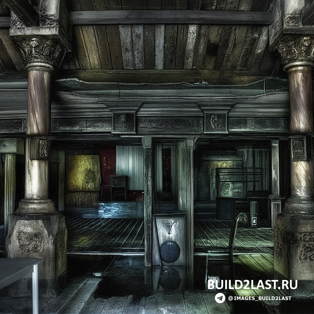 Мистическая фигура привидения, плавающая в воздухе рядом с барной стойкой